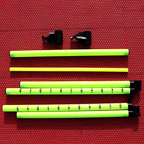 Rayuwen Adjustable Scale Agility Hurdles Football Track And Field Training Jumping Bar Set Outdoor Detachable Dogs Speed Ladders Obstacles,Green,60Cm #TOP6