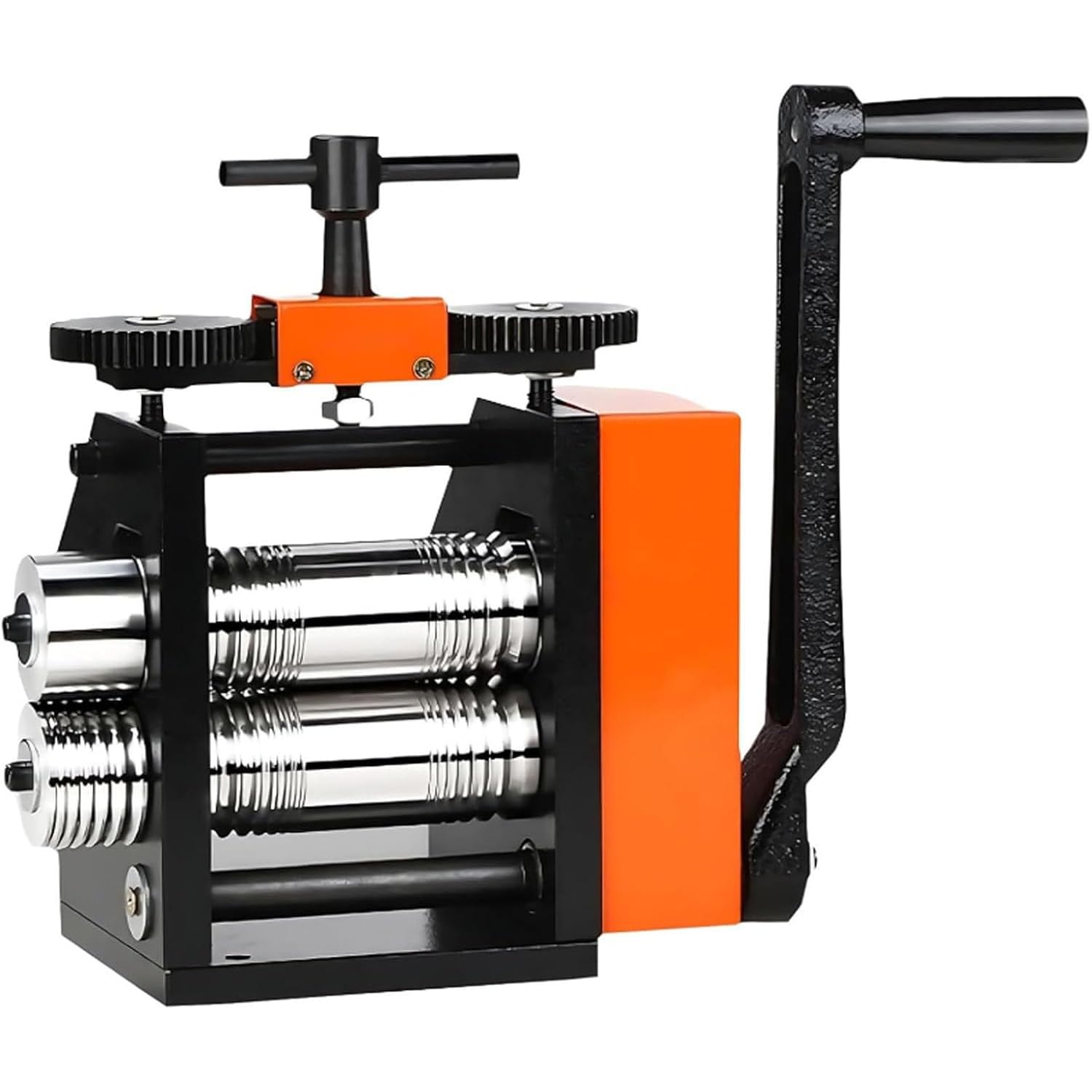 OSPSHPG Rolling Mill For Jewelry, Manual Hand Crank Machine, 40mm Width, For Stretching, Shaping, Embossing Patterns