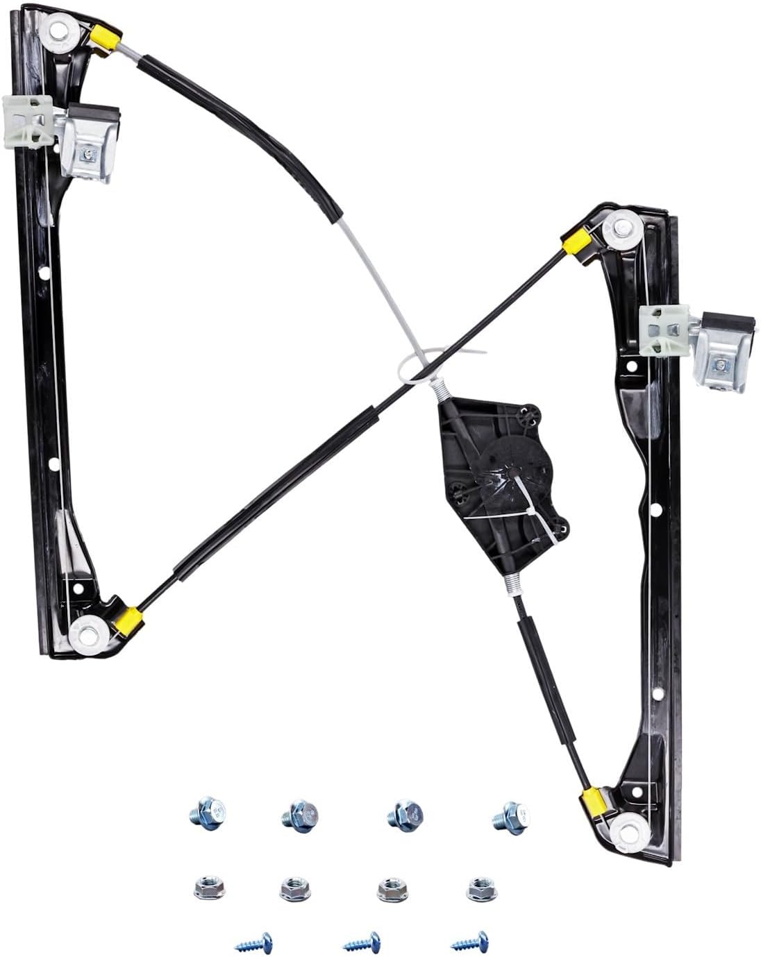 Replacement Window Regulator Glass Front Passenger Side Compatible with Volkswagen Jetta and Golf Gas I4 Engines For Models Without Inner Door Panel