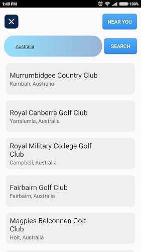 Golf Course Finder | Nearby Courses | Course Data
