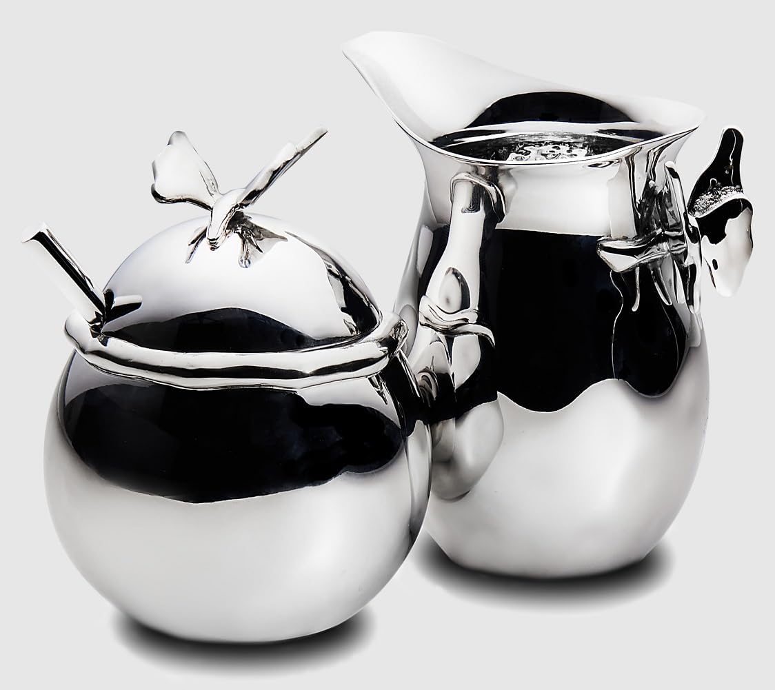 Butterfly Cream & Sugar Set