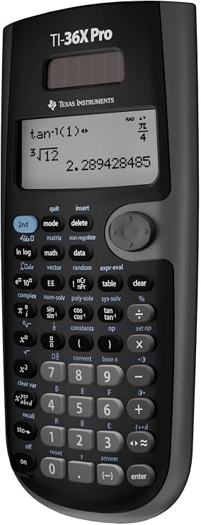 Texas Instruments TI-36X Pro Engineering/Scientific Calculator | 9.7 Inch | Black.