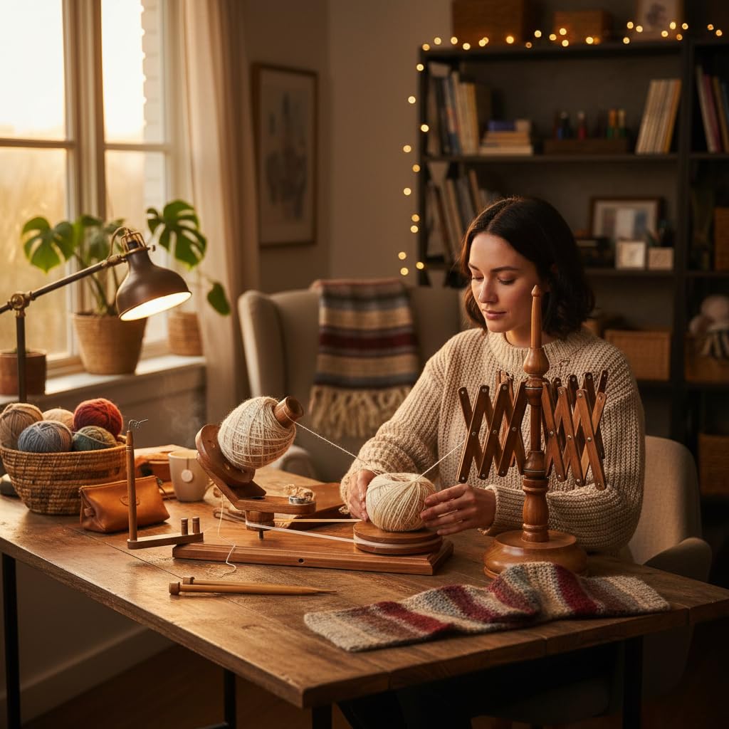 Antieke Vintage Houten Garenwinder voor Breien en Haken Wolgaren String en Fiber Ball Winder Antieke Vintage Houten Garenwinder voor Breien en Haken Wolgaren String en Fiber Ball Winder