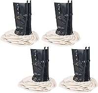 LAKE OF FIRE 4-Pack Suede Boot Bags for Cowboy Boots - Travel Storage Protection, 21x12 & 15x12 Sizes
