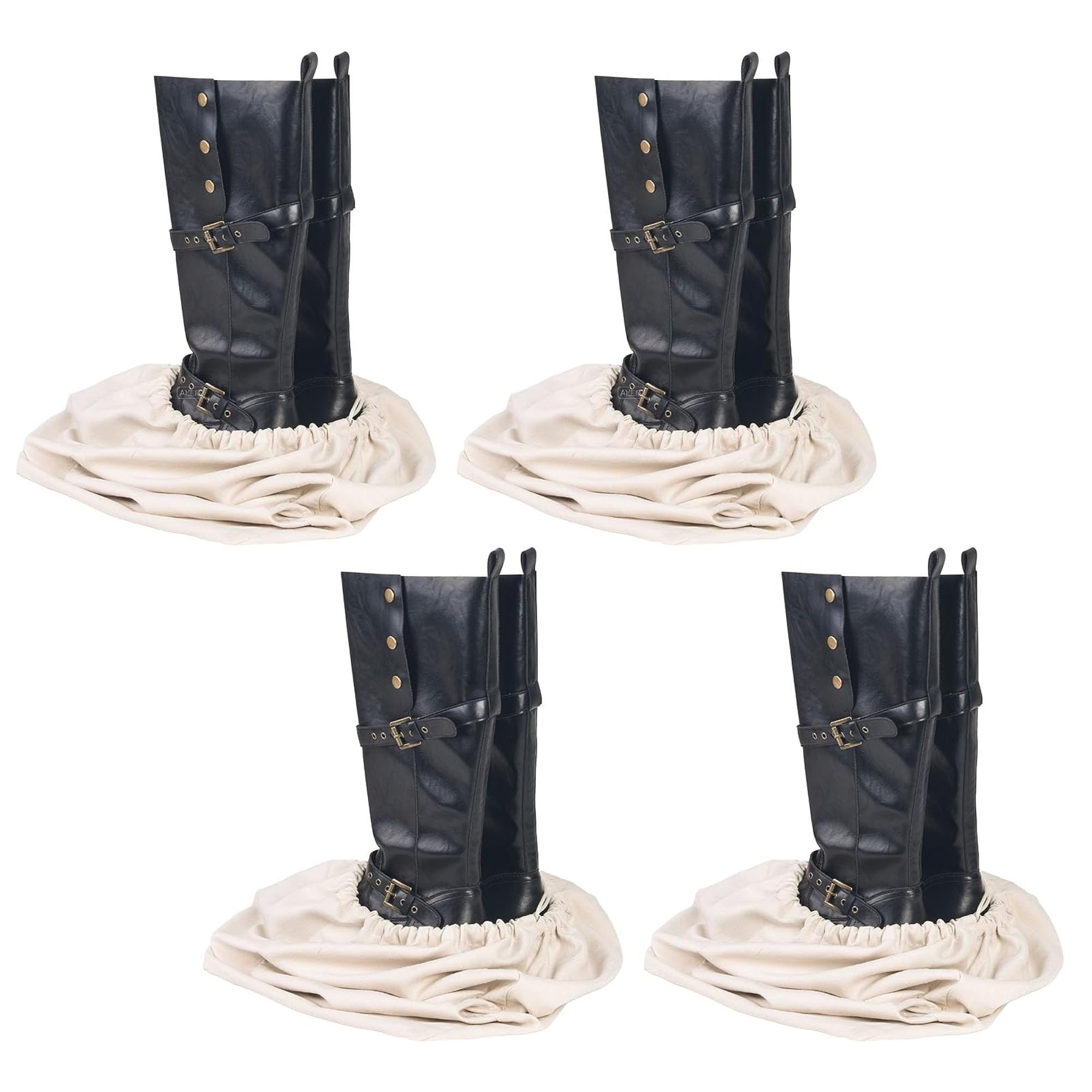 Flannel Boot Bag for Cowboy Boots, Travel Storage Bag