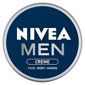 nivea lotion on face