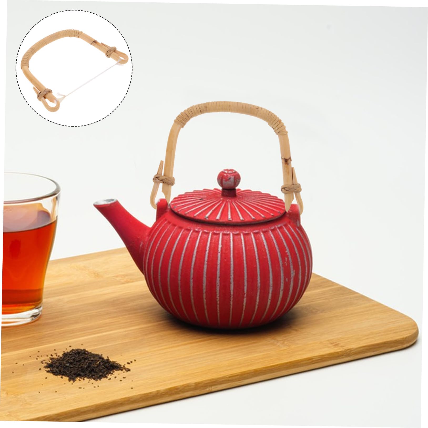 Didiseaon Asa De Tetera De Madera Compacta Resistente Al Desgaste, Ergonómica, Para Hervidores Domésticos De 11-13 Cm, Accesorio Práctico Para Uso Teteras De Cerámica, Vidrio y Hierro Fundido