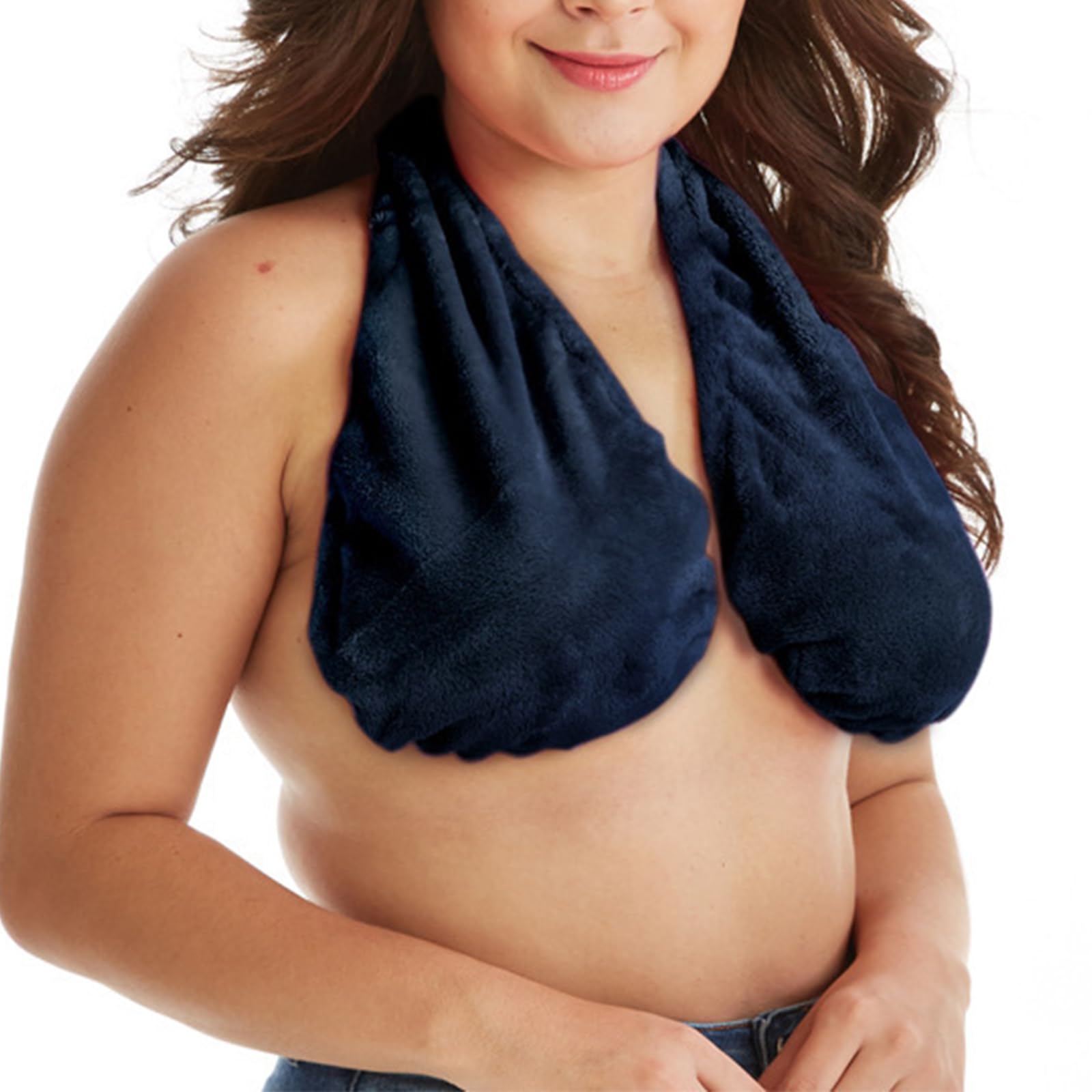 Hehuo Women's #16 Comfortable Tata Towel Bras For Soft Sport Absorb Water Sweat-Absorb Towel Bras (,L)