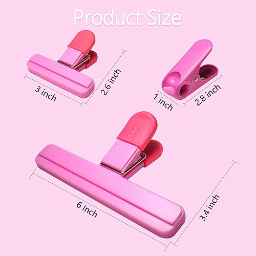 Miniatura 2 de Aranray Paquete de 11 clips para bolsas de alimentos para paquetes de alimentos, bolsas de almacenamiento de papas fritas, resistentes para