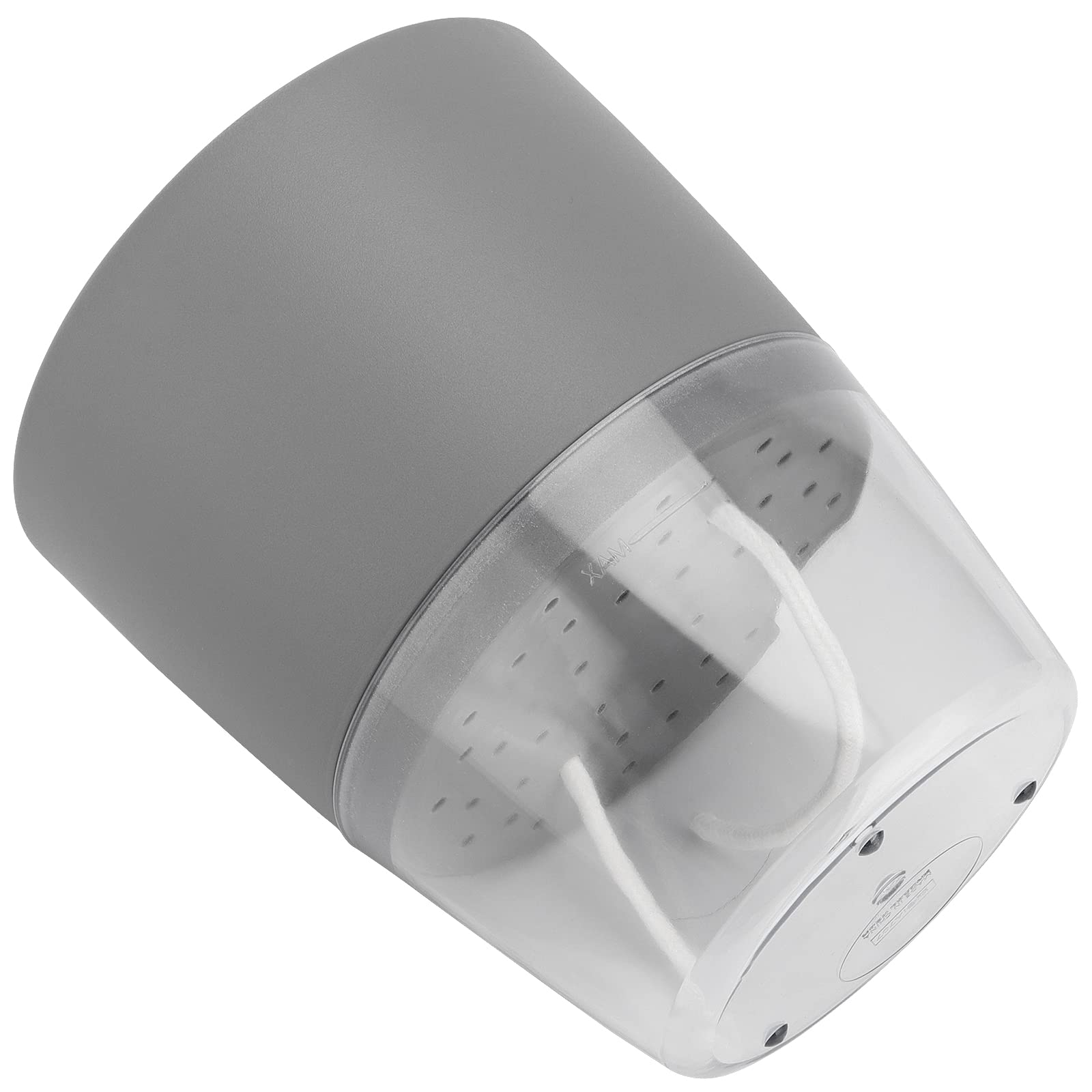 Set di 6 Vasi Auto-Irriganti in Resina, 15,3 x 18,2 cm, con Serbatoio Idrico, per Piante da Interno ed Esterno, Erbe Aromatiche, Davanzale, Cucina, Grigio