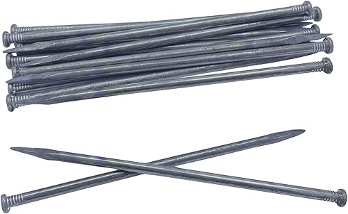 Estacas de metal para paisaje, estacas de madera de 12 pulgadas, picos de paisaje adecuados para madera, carpas, bordes de pavimentación,