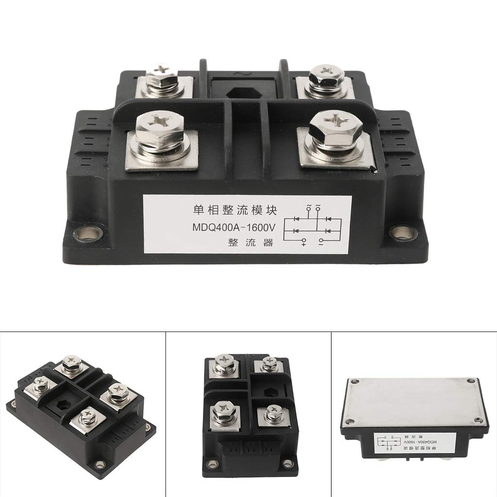 YZYDF Single Phase Rectifier Bridge Module 400A 1600V Diode Module 1 Phase Diode Metal Case Bridge Rectifier