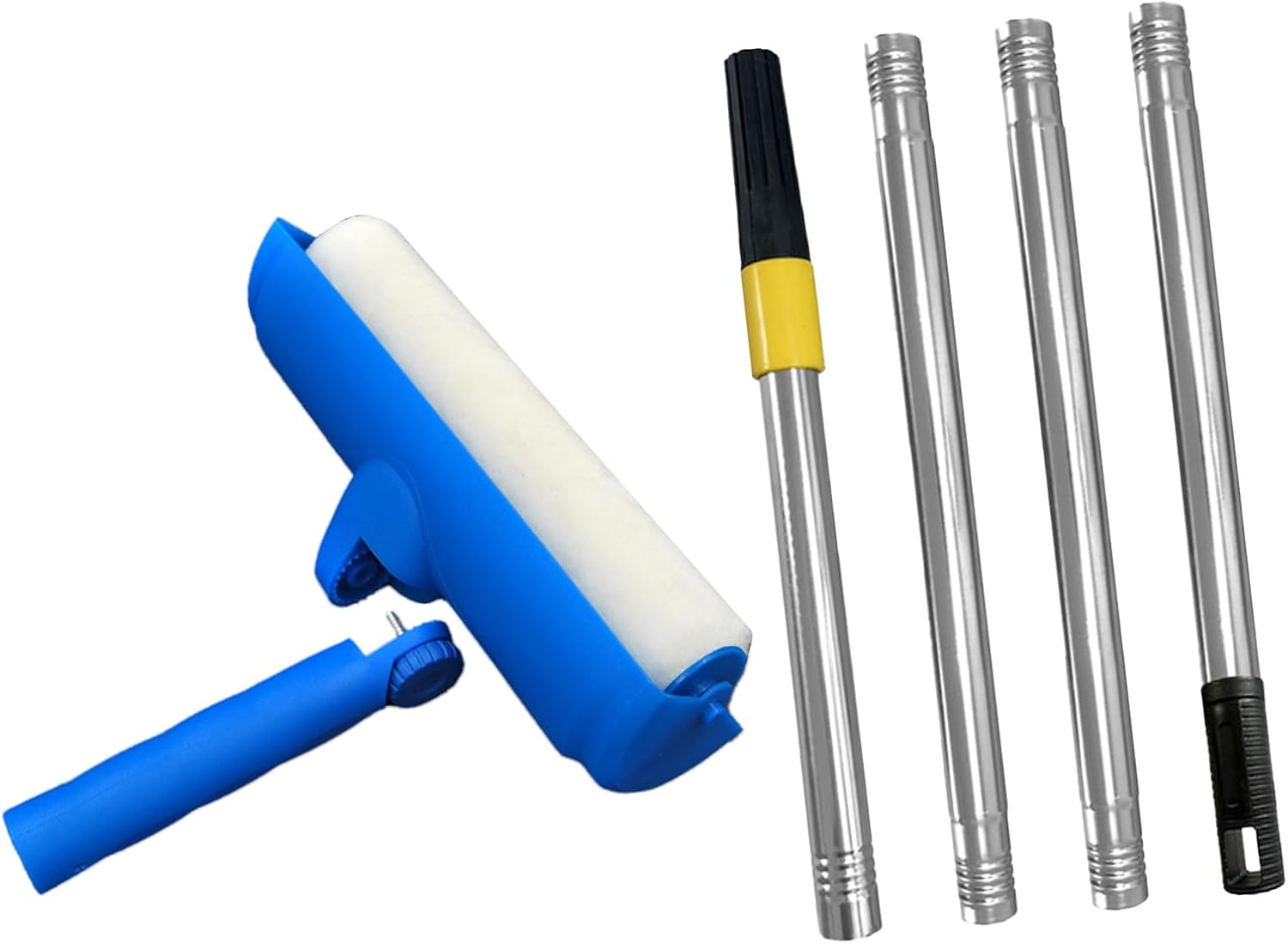 滑らかな天井のためのスプラッシュプルーフデザインカバー付き再利用可能なペイントローラー天井絵画用のローラーブラシツールローラーブラシ