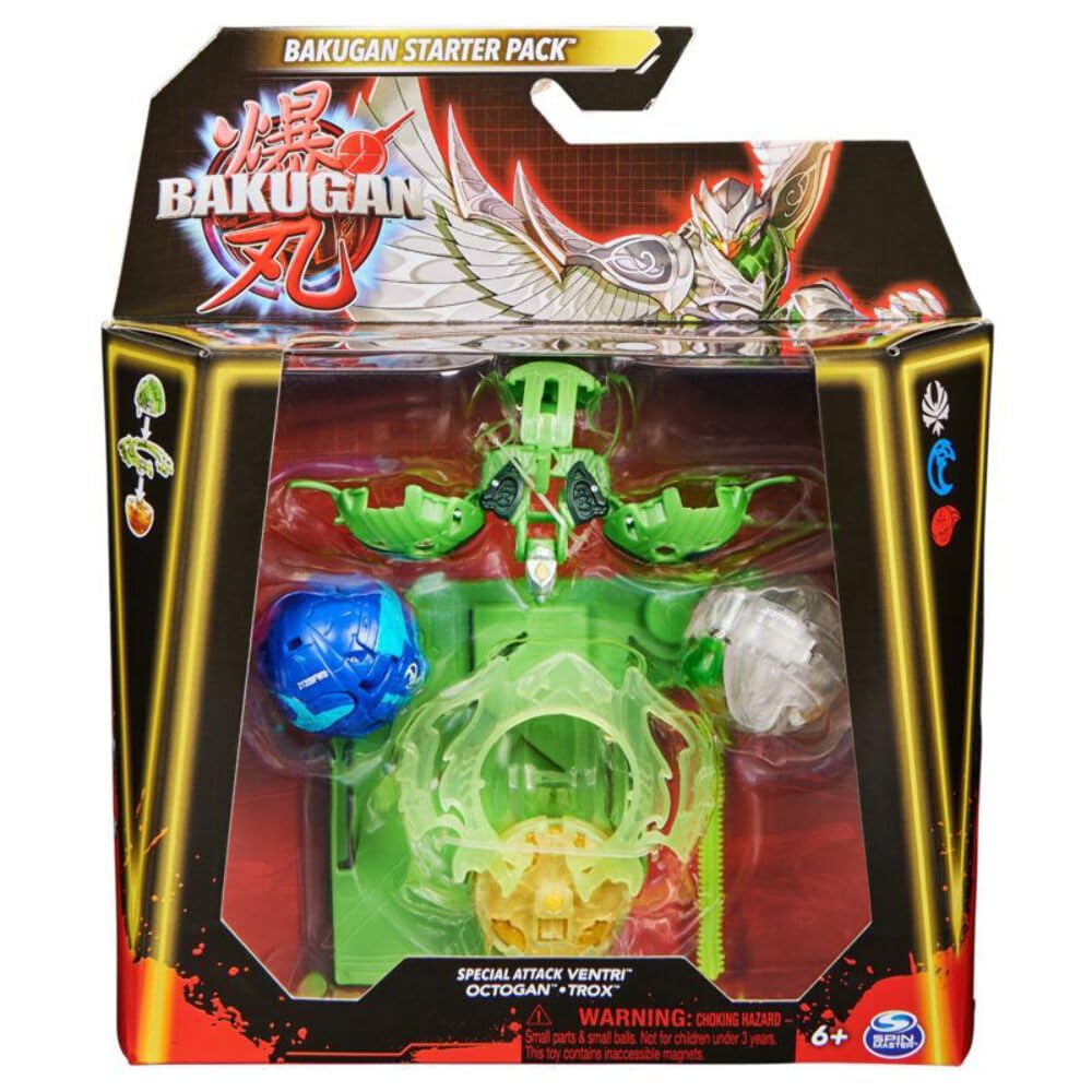 Amazon.com: Bakugan - Special Attack Ventri w/Octogan & Trox