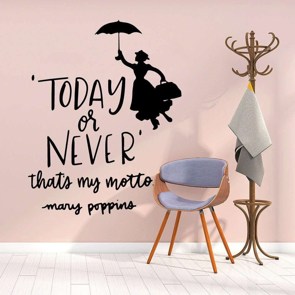 yaonuli Popular or never stylish text today removable wall stickers bedroom decorative wall stickers waterproof wallpaper28X35cm