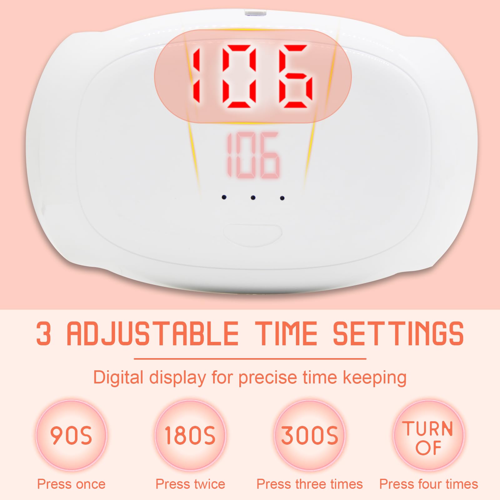 Lampe à Résines UV Double Face Lumière,36 W Lampe à Résine UV à Durcissement Rapide pour le Durcissement de la Résine,Avec affichage LED pour le Bricolage,Résines,Fabrication de Bijoux