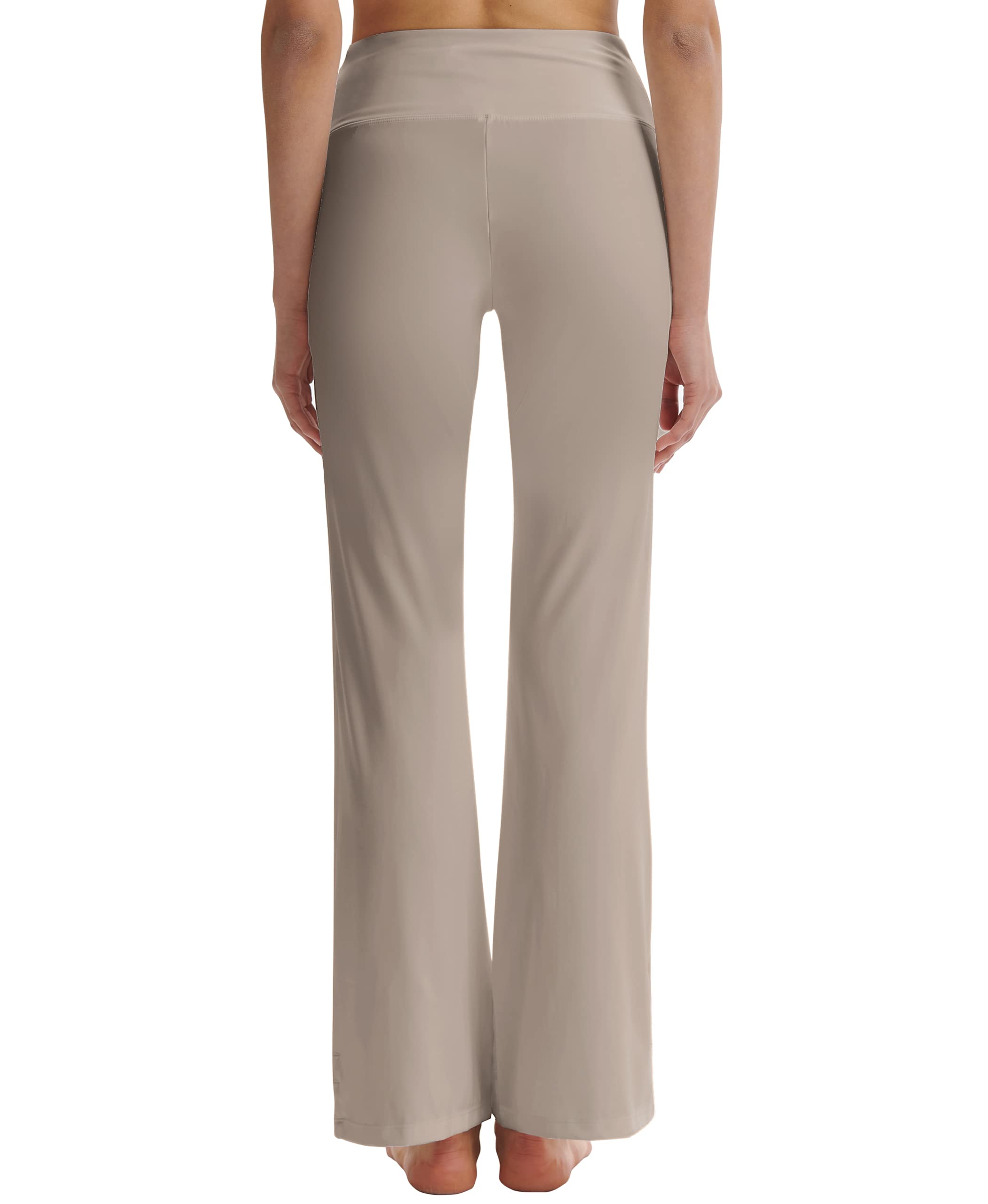 LaiEr Pantaloni da Yoga da Donna con Tasche a Vita Alta Svasata Bootleg Yoga Pantaloni da Allenamento con Tasche Laterali