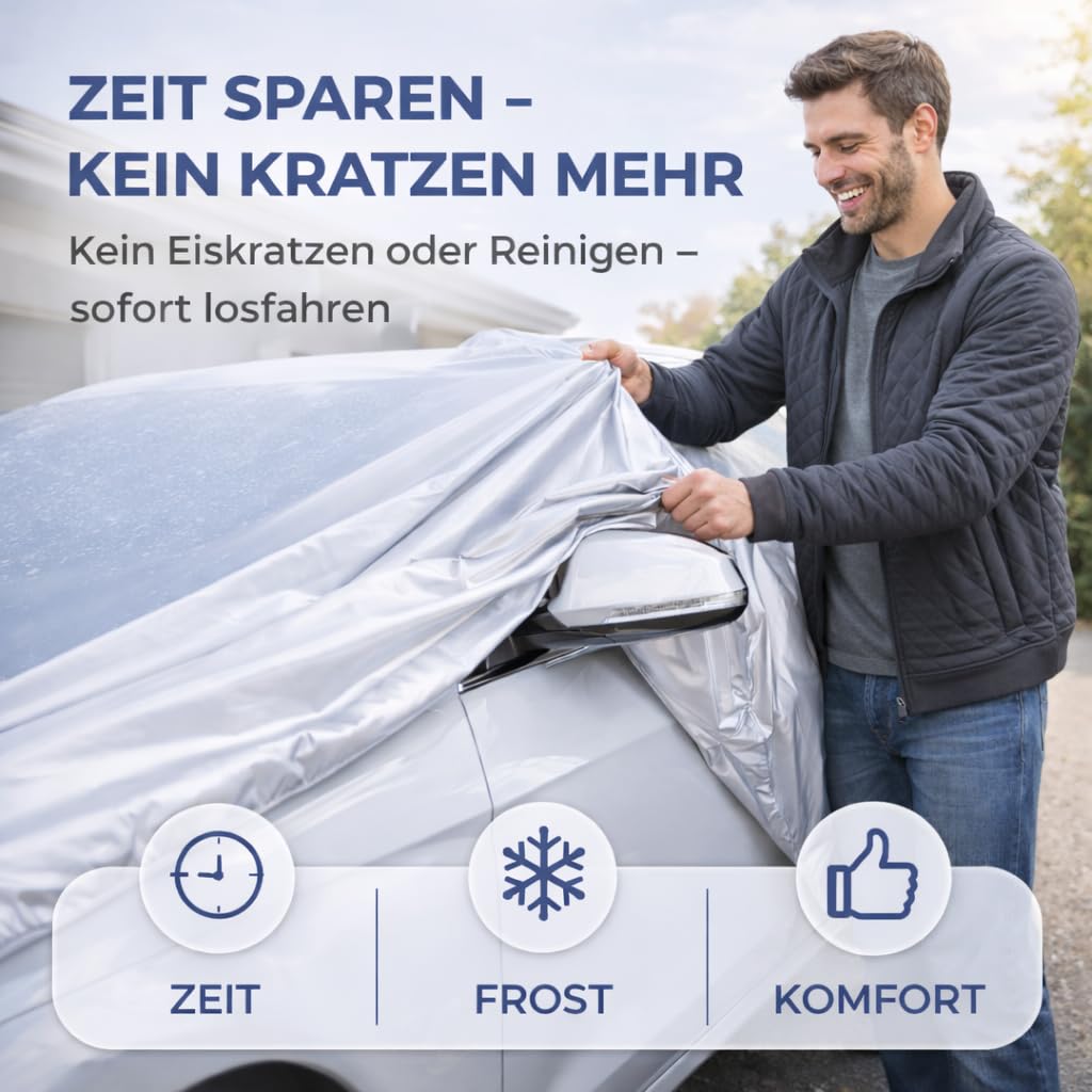 Telo di copertura per auto SUV - Copertura auto & protezione universale per auto - Autogarage - Telo protettivo per auto - impermeabile e resistente alle intemperie (SUV (490 * 190 * 180 cm))