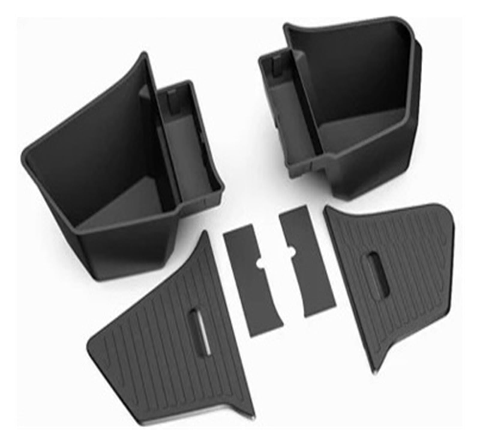 Lhdktee Cargo Cover For Tesla For Model Y For Juniper 2026 2025 TPE Car Trunk Side Storage Box Cover Mat Partition Board Stowing Rear Trunk Parcel Shelf(TYPE-7)