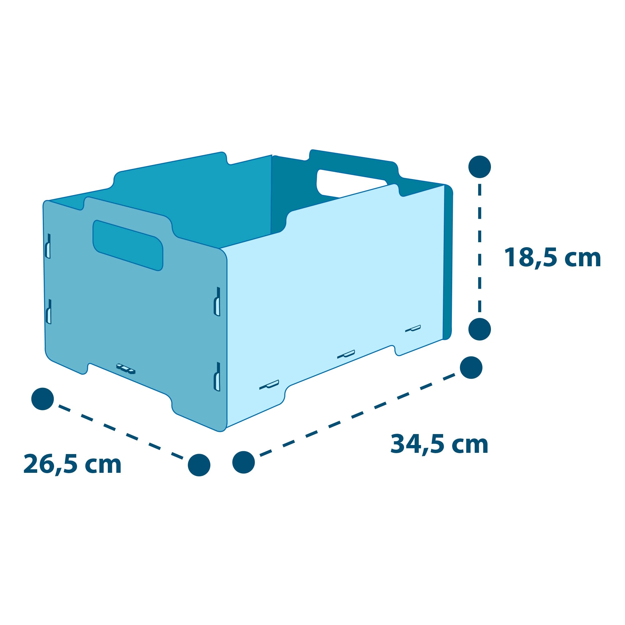 DALBER Caja Almacenaje Madera Infantil, Pack 2 Cajas Organizadoras Juguetes, Apilables con Asas y Reversibles, Almacenamiento Habitación Niños, Baby Dinos, Dinosaurios, Animales | Apilables con asas. Diseño reversible ideal para guardar juguetes, decorar