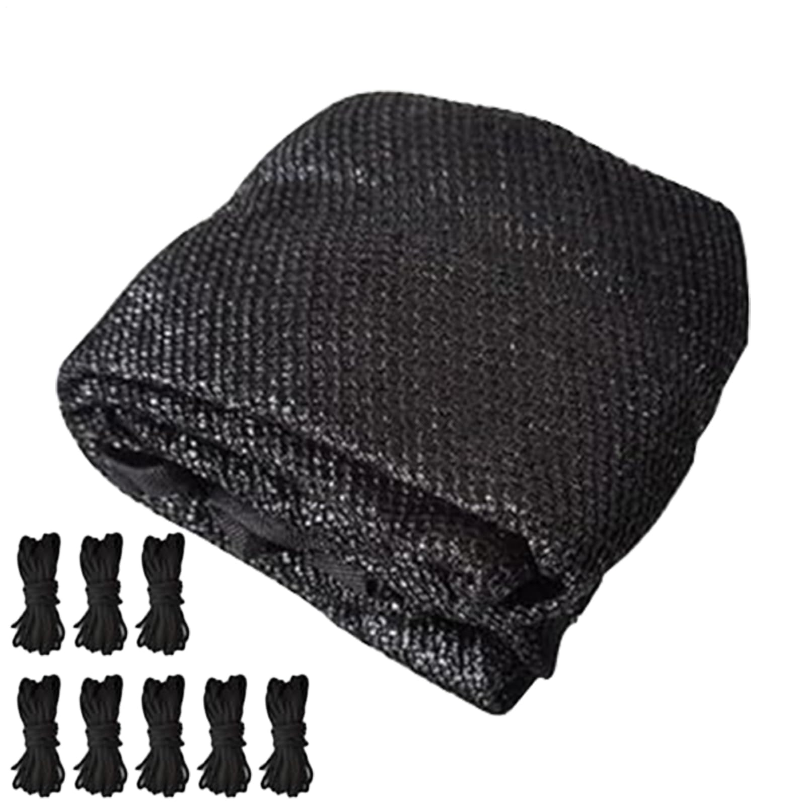 Cubierta para sombra de trampolín – Detectado por sol UV protector, toldo de malla transpirable | Canopato de protección solar plegable, techo de seguridad al aire libre para saltar en el patio