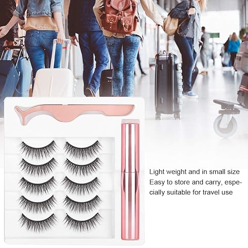 Miniatura 8 de Pestañas con imán, pestañas magnéticas y juego, pestañas postizas magnéticas, pinzas líquidas magnéticas, juego de herramientas de maquillaje de