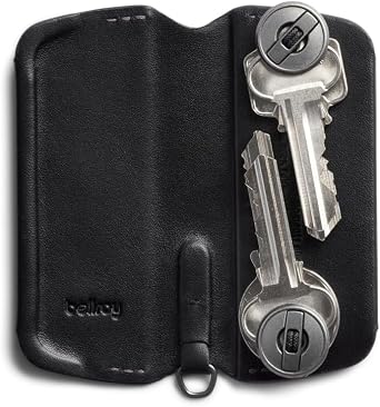 Bellroy Key Cover Plus Third Edition (Leather Key Holder, Holds 4 8 Keys) - Black