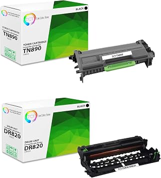 TCT Compatible TN890 Toner Cartridge & DR820 Drum Unit 3PK