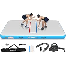 10x5ft Inflatable Wrestling Mat, 4" Thick Foldable PVC Mat for BJJ, MMA, Martial Arts - Waterproof, Portable Indoor/Outdoor