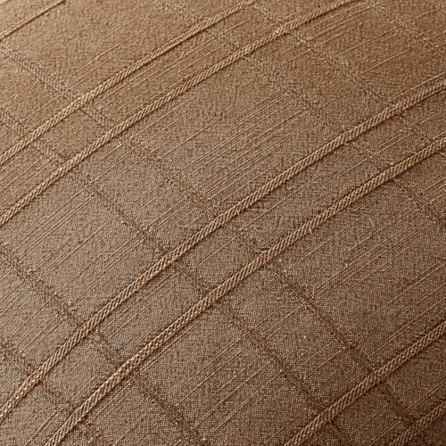 Image of MIULEE Decorative Linen Check Euro Shams Throw Pillow Covers Neutral Farmhouse Vintage Pillow Covers 24x24 Set of 2 Boho Modern Winter Home Decor for Sofa Couch Bedroom Cushion Camel Brown