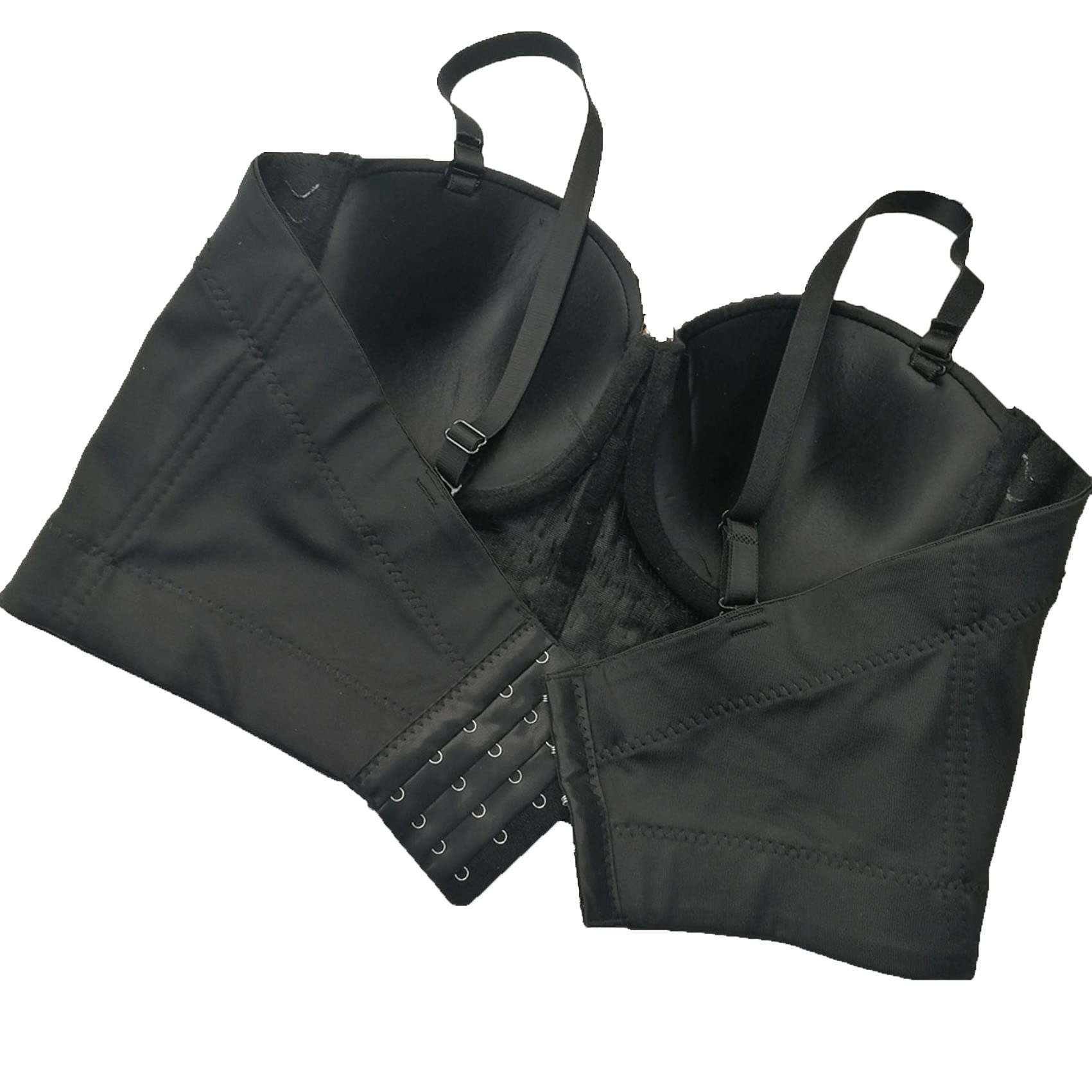 Mujer Corsé ajustado y blusa de ombligo con lentejuelas