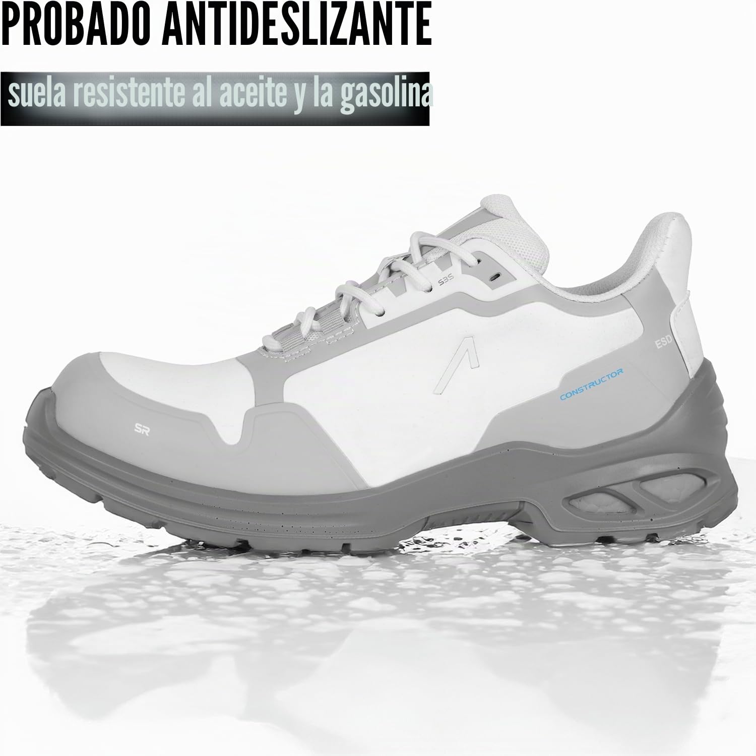 ACE Constructor S3 Zapatos de Trabajo - Ligeros, Antideslizantes e Resistentes al Agua - Zapatos de Seguridad para Hombre y Mujer