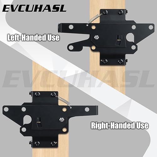 Miniatura 6 de Pestillo de puerta de autobloqueo, montaje en poste de alta resistencia, cerradura automática de puerta por gravedad, herrajes para puerta para