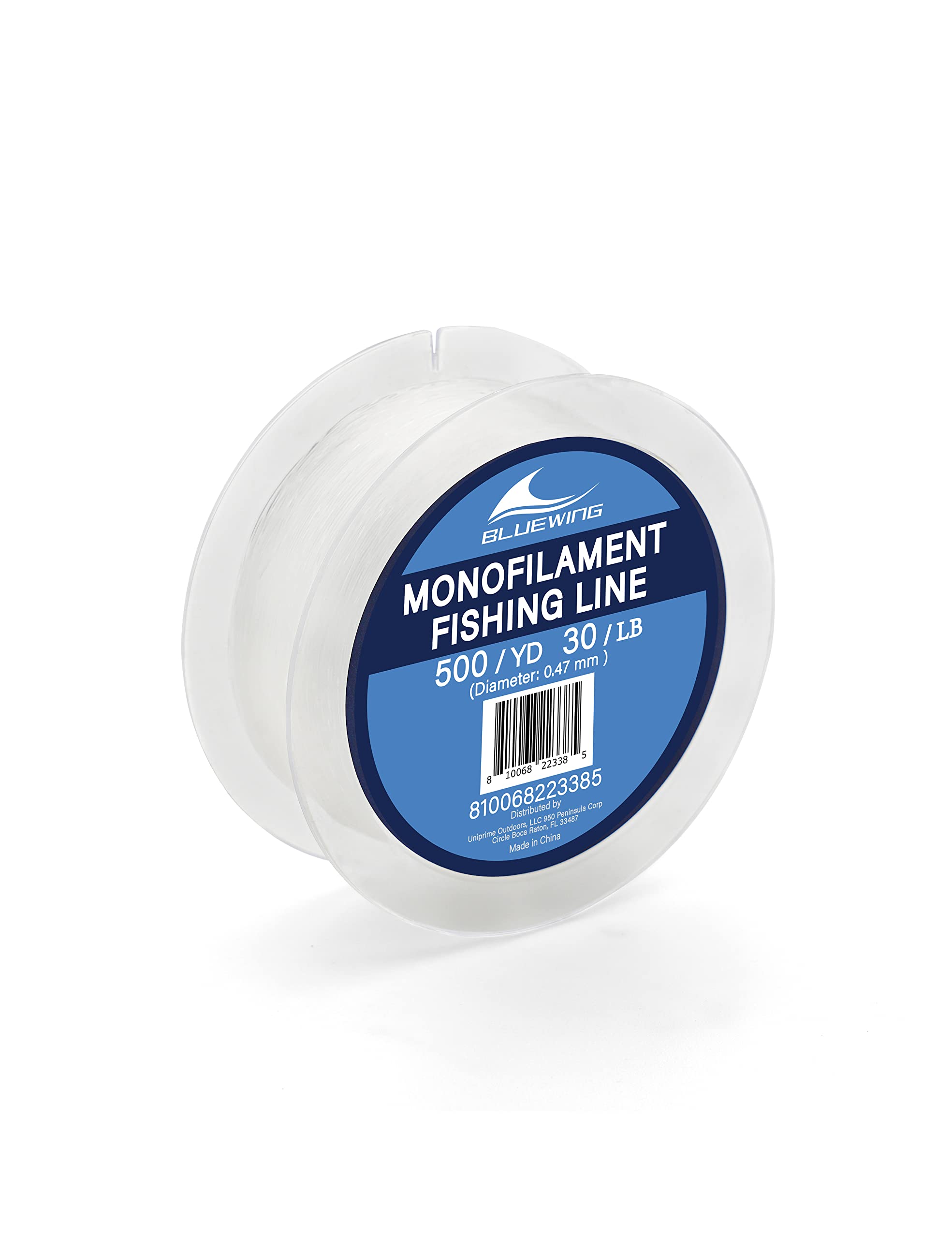 BLUEWING Monofilament Fishing Line Clear Mono Fish Wire Thin Diameter String 6-400 lbs, 50-3000 Yards