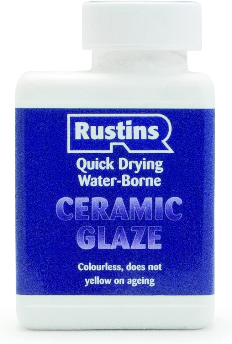Rustins Professional-Grade Acrylic Ceramic Glaze 250ml- Durable Finish, Easy Application, Stunning Results for DIY Pottery Enthusiasts