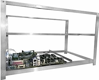 DIY Crypto Coin Open Air Mining Frame Rig Case Kit Form Made in USA 6 to 8 GPU ETH