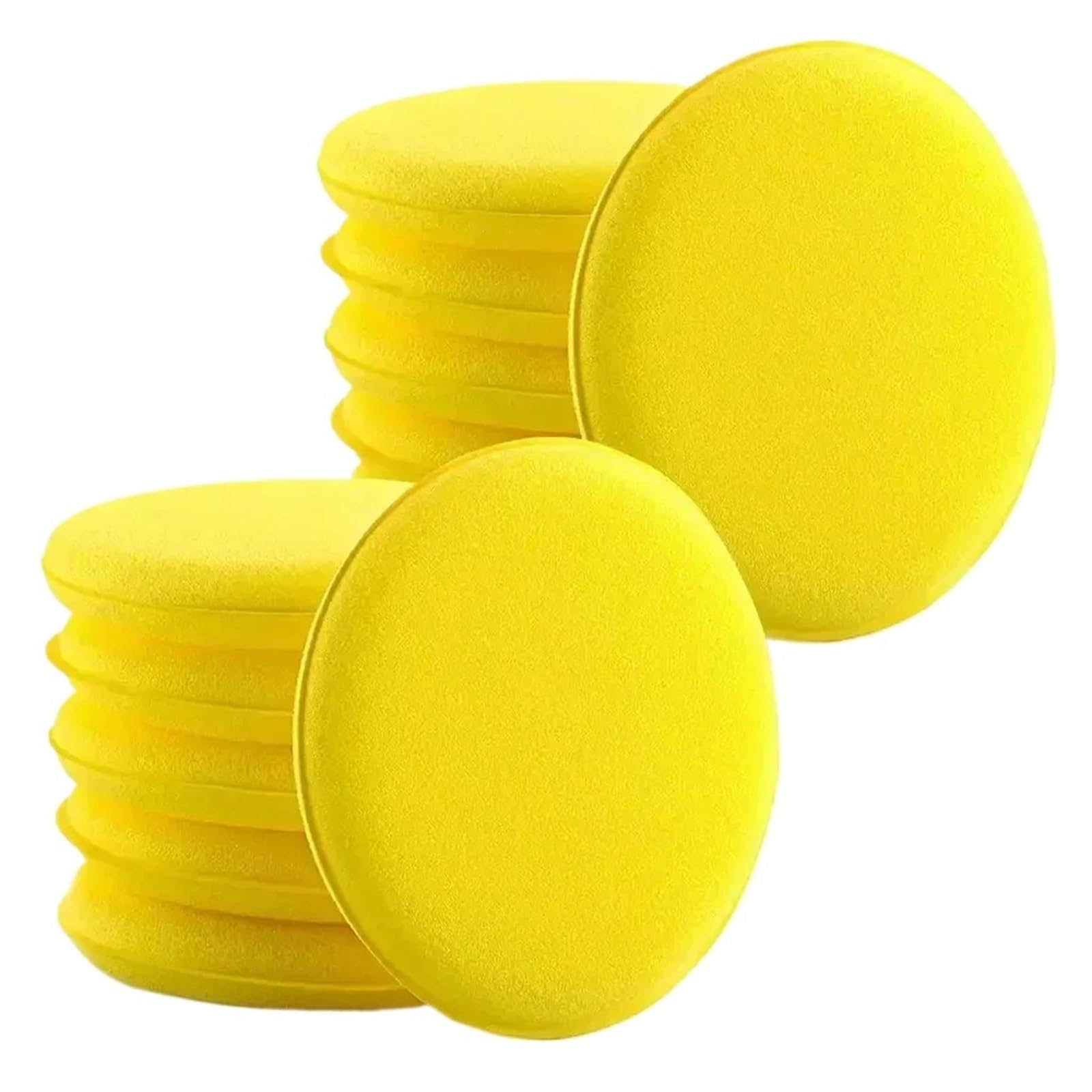 6PCS Car Care Foam Wax Applicator Pad - Hand Waxing Sponge For Auto Cleaning Detailing Polish
