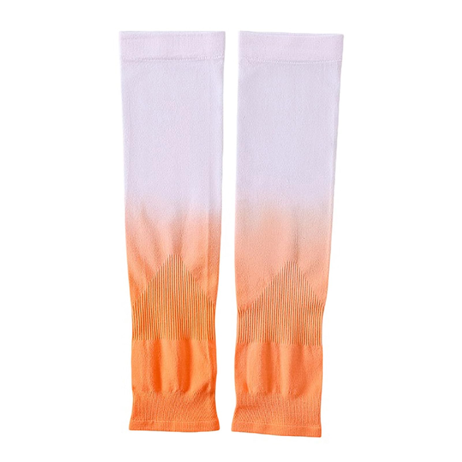 matumou Sleeves, Cooling Arm Sleeves with Thumb Hole, Gradient Color Ice Silk UV Sleeves for Women Summer Driving Cycling