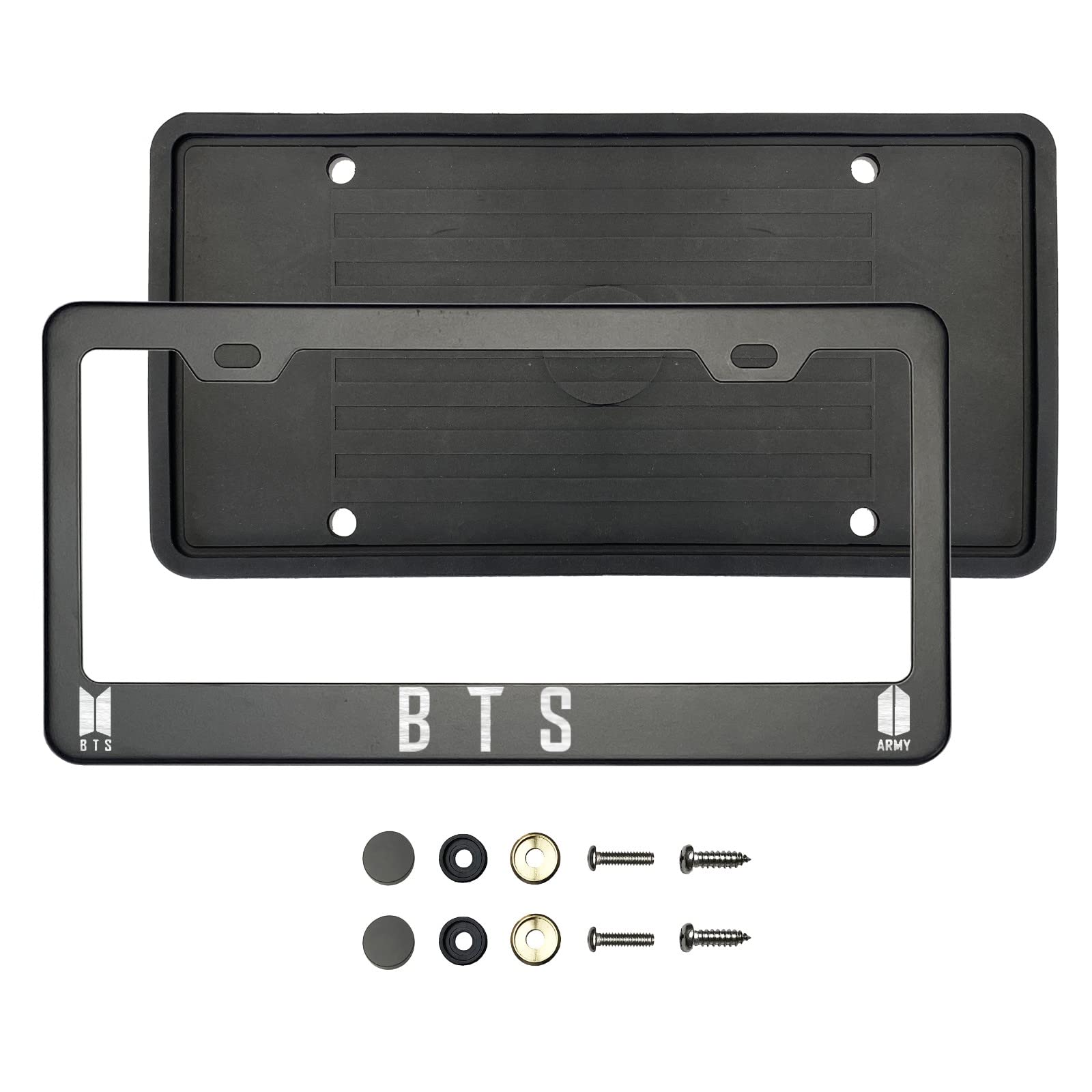 Meta-Frame (Qty: 1 Frame) BTS Army Logo License Plate Frame with