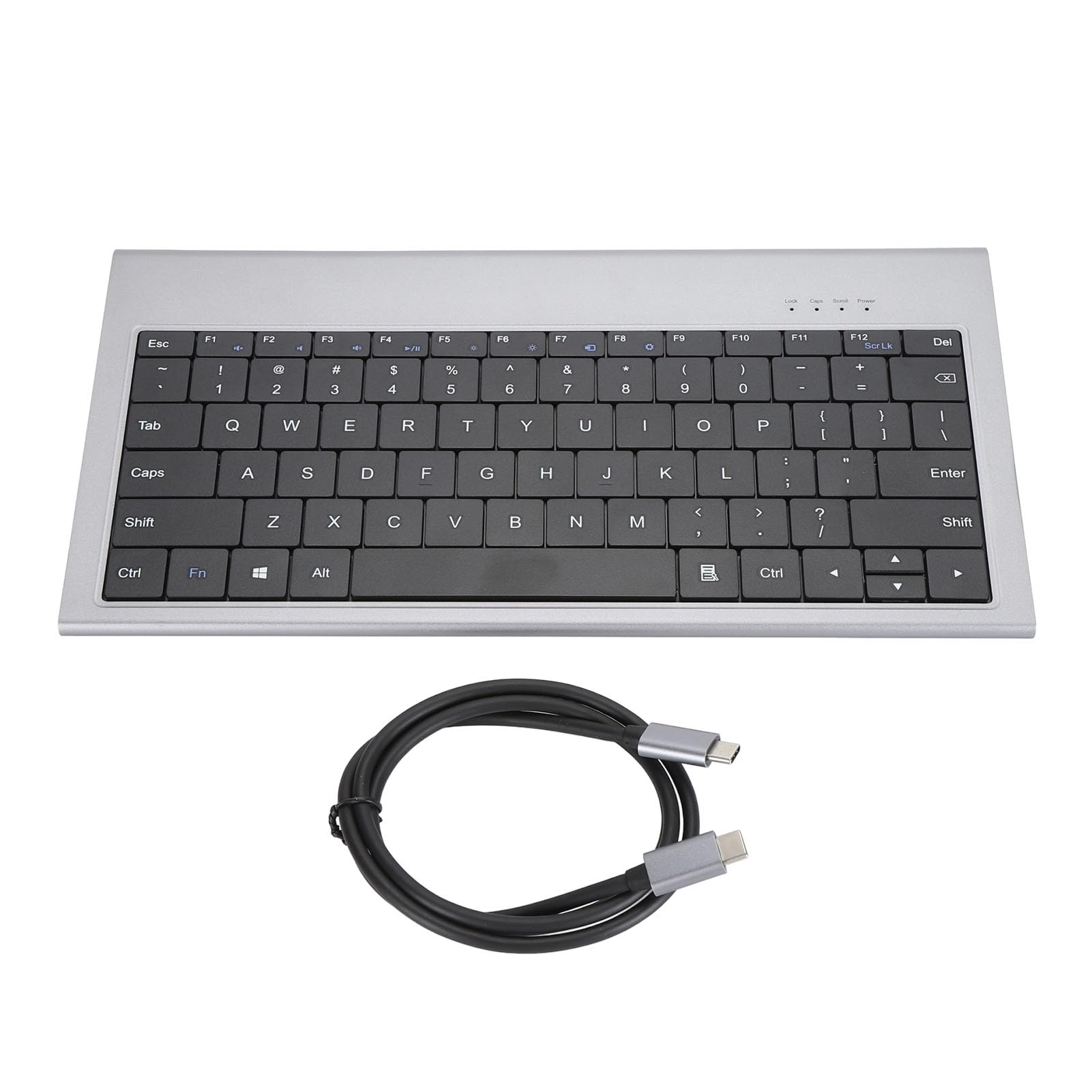 Teclado USB C Center 11 a 1 para ordenador con cable estación de acoplamiento 4K para editores de vídeo y escritores profesionales