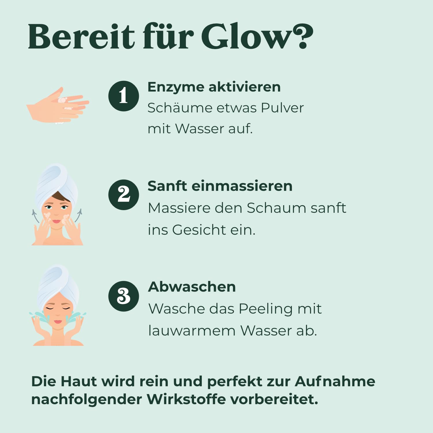 Peeling enzymatyczny do twarzy z kwasem hialuronowym (100% wegański enzym w proszku) – delikatne, głębokie oczyszczanie porów dla gładkiej skóry, zmniejszenia porów oraz przeciwko trądzikowi i