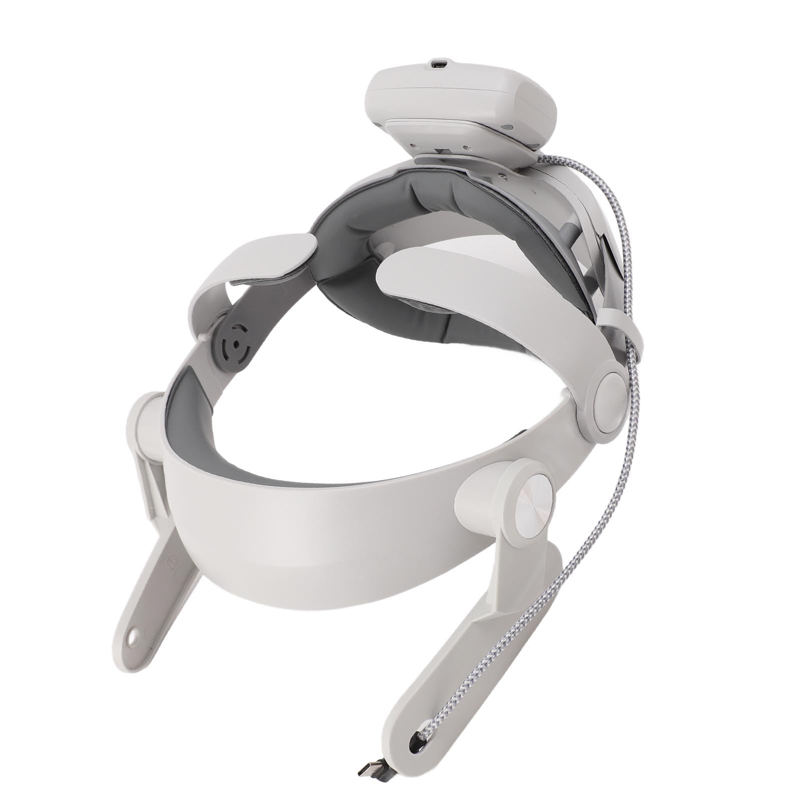 Fascia per la Testa VR con Pacco Batteria Regolabile e Ammortizzata per un Tempo di Riproduzione Prolungato di 6 Ore per il Design Leggero Meta 3