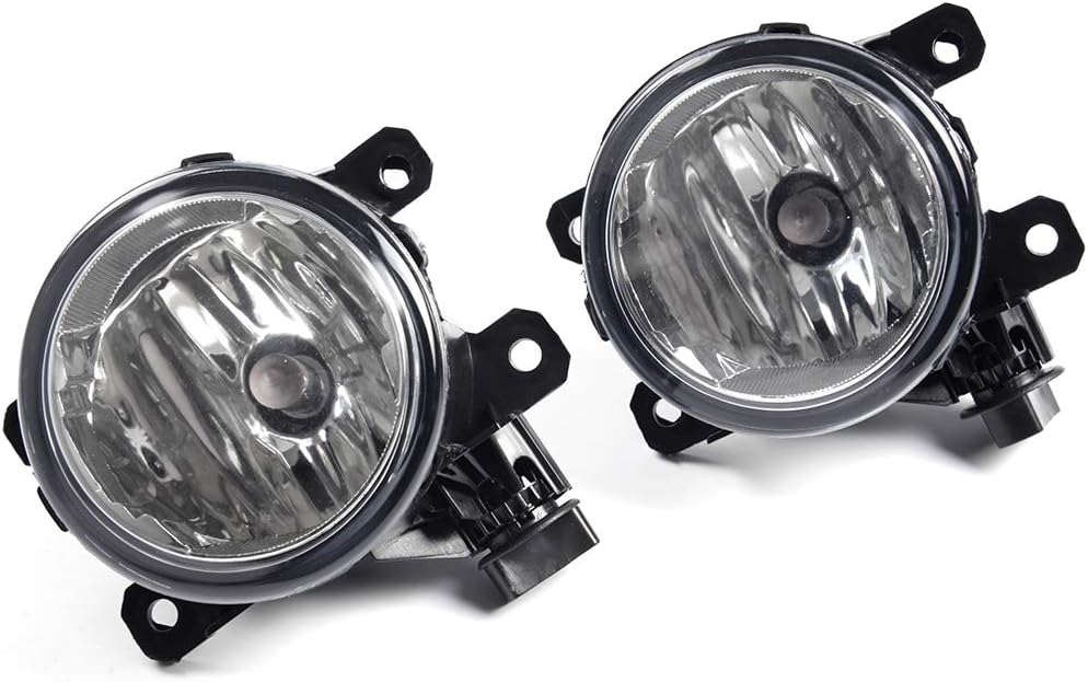 New Front Bumper Driving Fog Light H8 Bulb w/Bezel & Switch Kit Compatible For Honda CR-V 2012 2013 2014 LX EX 4-Door Clear Lens