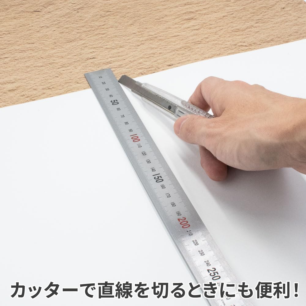 Amazon.co.jp: AP ステンレススケール 300mm ｜ 定規 ものさし 物差し