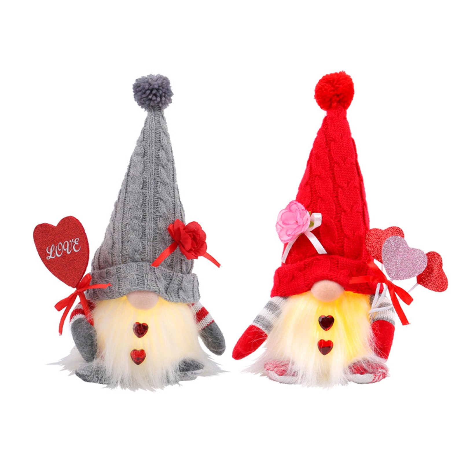 Hsioluted Unique Glowing Gnomes Doll ' Day or Room Decoration Glow Gnomes Plush Doll Loved Table Ornament