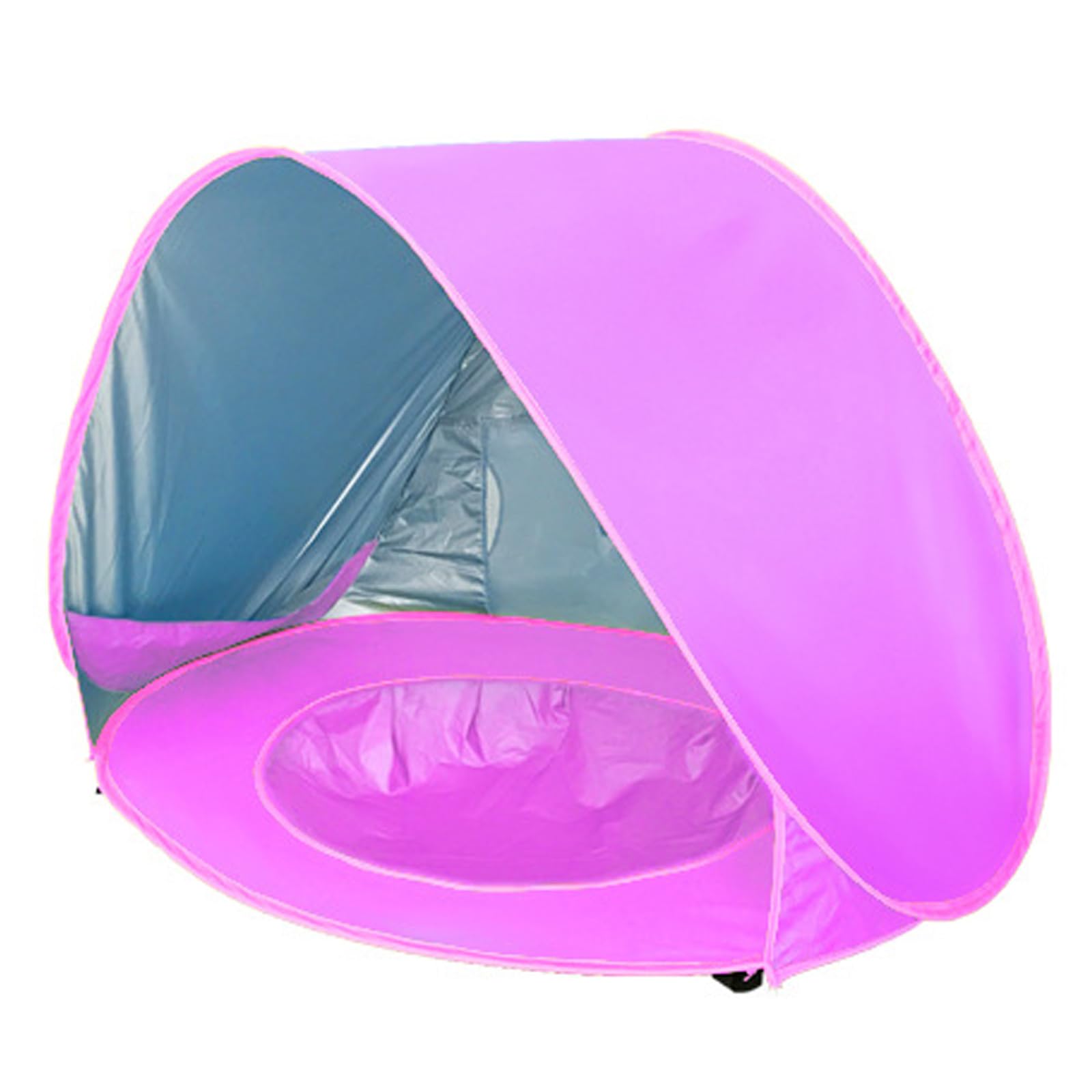Tienda de campaña de playa para bebé, portátil, sombra para piscina, protección UV, refugio solar para bebé (rosa)