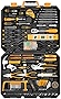 DEKOPRO 228 Piece Socket Wrench Auto Repair Tool Combination Package Mixed Tool Set Hand Tool Kit with Plastic Toolbox Storage Case
