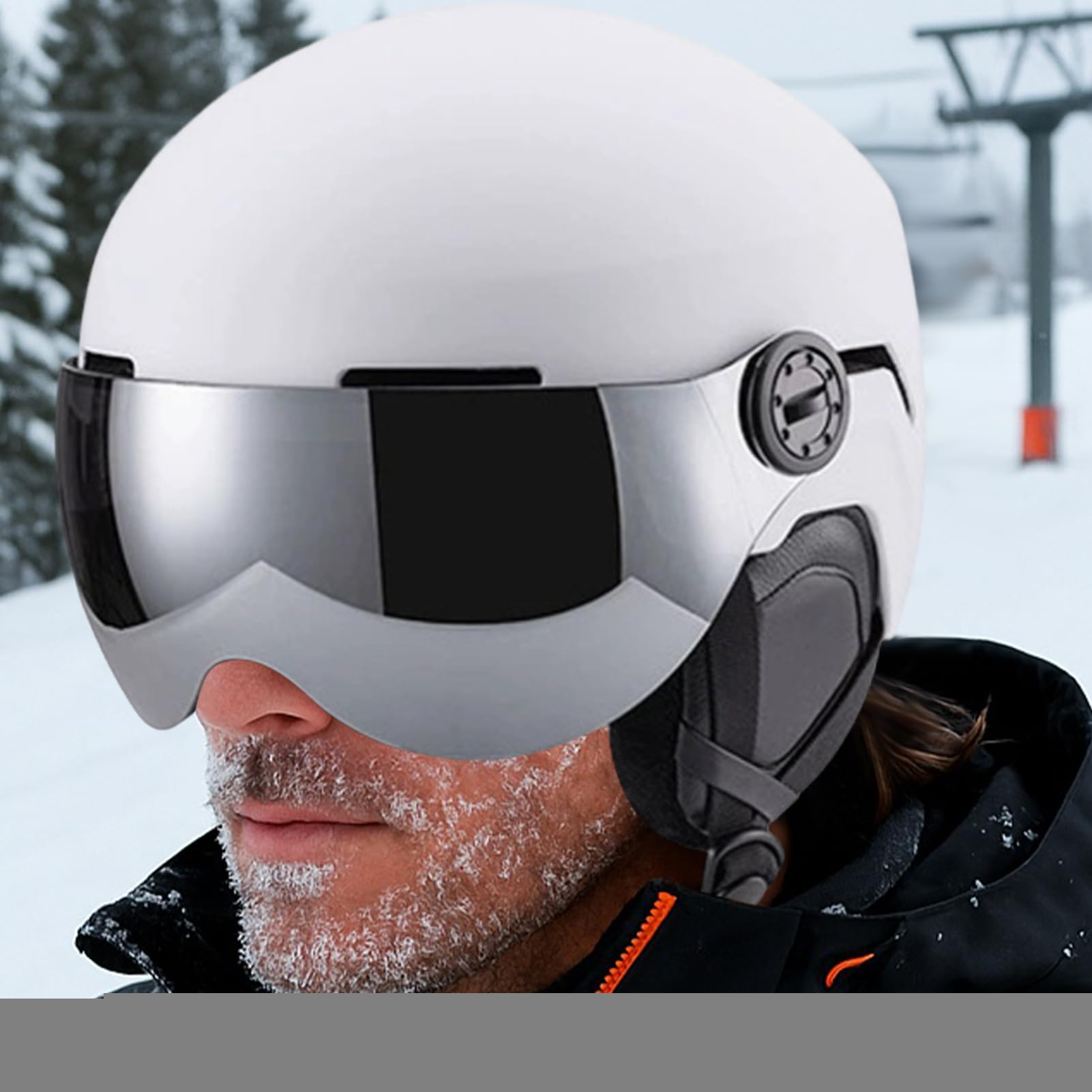 Kask snowboardowy, oddychający i ciepły sprzęt snowboardowy, kask zimowy z goglami narciarskimi, dla mężczyzn kobiet młodych dorosłych narciarzy snowboardowych zjazdów ośrodek zewnętrzny sport