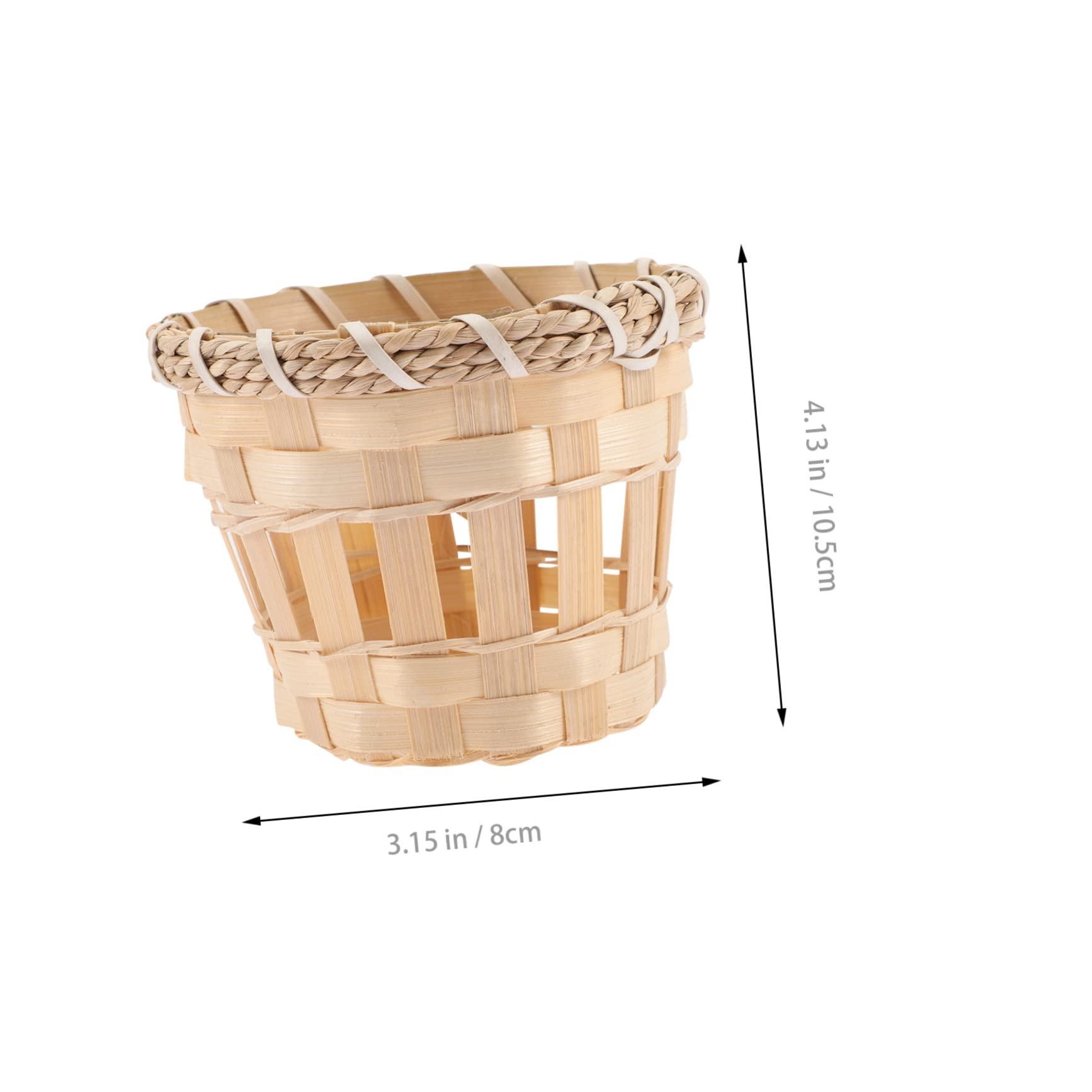 VILLCASE 2 Set Paralume Bamboo Naturale Per Lampada Sospensione Copertura Rustica Per Camera Ristorante E Da Pranzo 4 Pezzi*2
