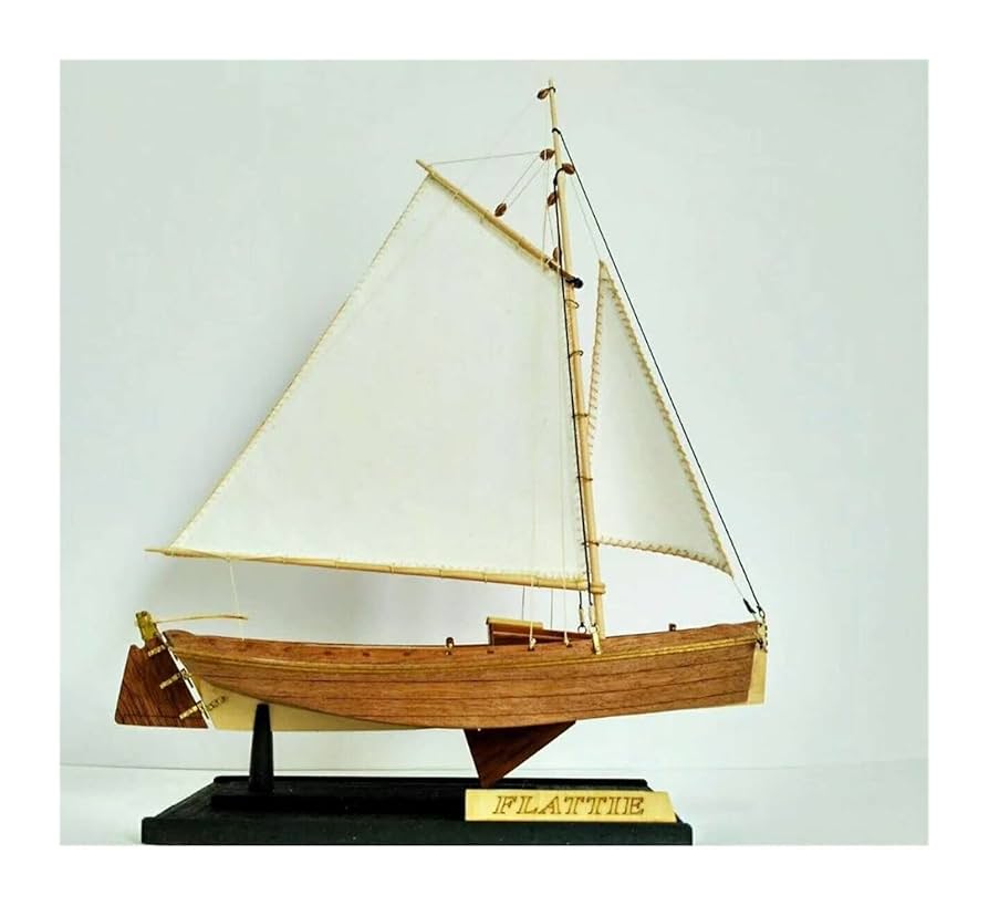 Amazon | 木製船模型キット：スケール 1/35 アメリカ漁船